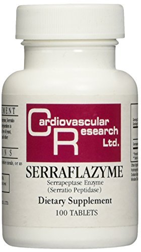 Cardiovascular Research Serraflazyme Serrapeptase Enzyme -- 100 Tablets
