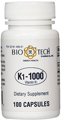 Bio-Tech Pharmacal K1-1000 Vitamin K-1 1,000 mcg -- 100 capsules