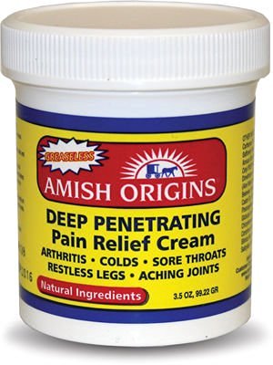 Amish Origins Deep Penetrating Pain Relief Cream -- 3.5 oz