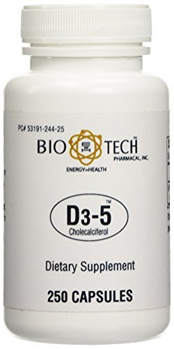 Bio-Tech Pharmacal D3-5 (5,000 IU) 250 Gelatin Caps