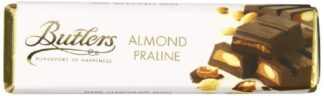 Butlers Irish Chocolates Dark Chocolate Almond Praline Bar -- 75g