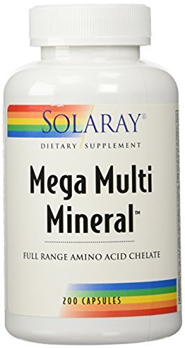 Solaray Mega Multi Mineral -- 200 Capsules