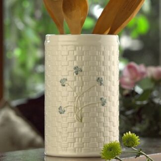 Belleek 1259 Shamrock Utensil Holder by Belleek