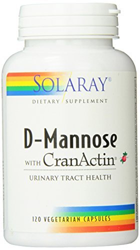 Solaray D-Mannose with Cranactin -- 120 Vegetarian Capsules