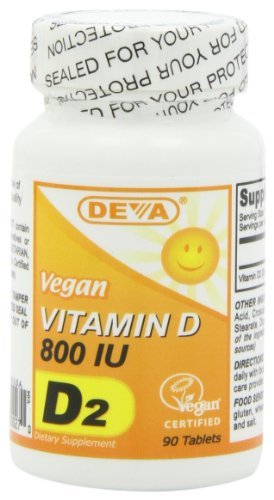 DEVA Vegan Vitamin D -- 800 IU - 90 Tablets