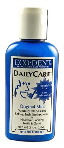 Eco-Dent Daily Care Baking Powder Toothpowder Original Mint -- 2 oz (56 g)