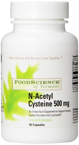 FoodScience of Vermont N-Acetyl Cysteine -- 500 mg - 90 VCaps