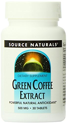 Source Naturals Green Coffee Extract 500 mg -- 30 Tablets