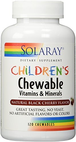 Solaray Children's Chewable Vitamins & Minerals Natural Black Cherry Flavor -- 120 Chewables