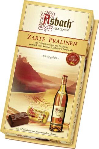Asbach Zarte Pralinen 125g Brandy filled Pralines Squares Small