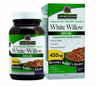 Nature's Answer White Willow Bark Extract -- 60 Vegetarian Caps