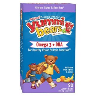 Yummi Bears Omega 3 + DHA -- 90 Gummy Bears