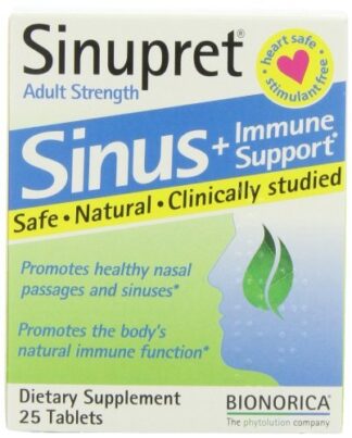 Bionorica Sinupret Plus for Adults -- 25 Tablets