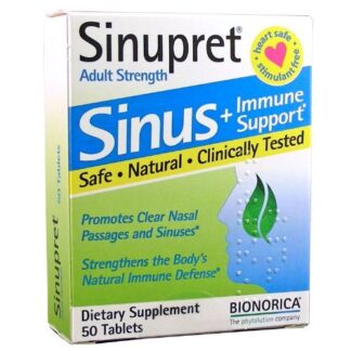 Bionorica Sinupret Sinus Immune Support Adult Strength -- 50 Tablets