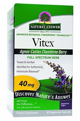 Nature's Answer Vitex Agnus-Castus Chastetree Berry -- 90 Vegetarian Capsules