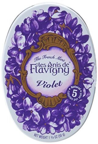 Les Anis De Flavigny Abbaye de Flavigny Violet Drops -- Oval Tin 50g / 1.75 oz