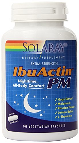 Solaray IbuActin PM -- 90 Vegetarian Capsules