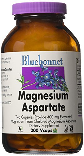 Bluebonnet Magnesium Aspartate -- 200 Vegetarian Capsules
