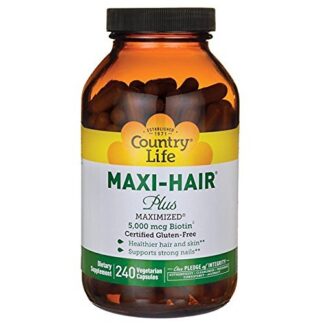Country Life Maxi-Hair Plus 5000 mcg -- 240 Vegetarian Capsule