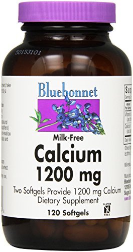 Bluebonnet Milk-Free Calcium 1200 mg -- 120 Softgels