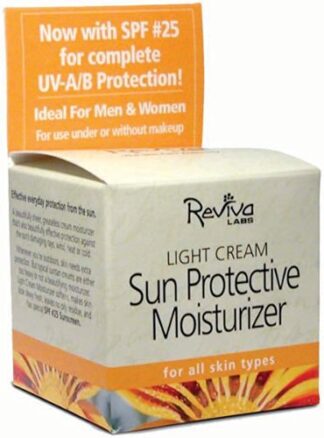 Reviva Labs Sun Protective Light Cream Moisturizer SPF -- 1.5 oz