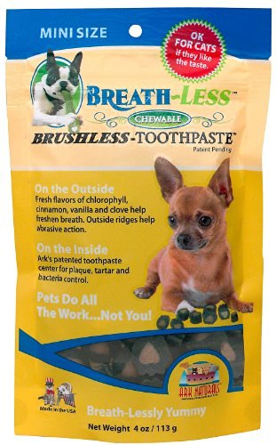 Ark Naturals Breath-Less Brushless Toothpaste Chewable -- 4 oz