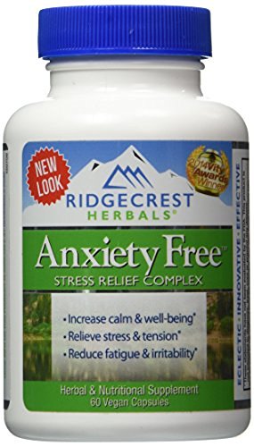 RidgeCrest Herbals Anxiety Free Stress Relief Formula - 60 VCaps