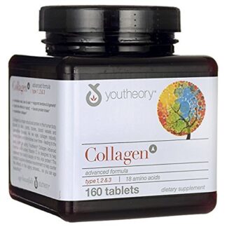 Youtheory Collagen Advanced Formula Types 1 2 & 3 -- 160 Tablets