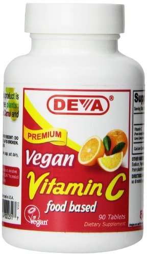 DEVA Vegan Natural Vitamin C -- 90 Tablets