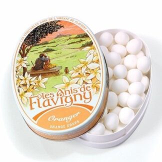 Les Anis De Flavigny Abbaye de Flavigny Orange Blossom Drops -- Oval Tin 50g / 1.75 oz