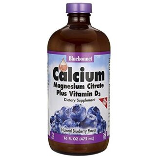 BlueBonnet Liquid Calcium Magnesium Citrate Blueberry -- 16 fl oz