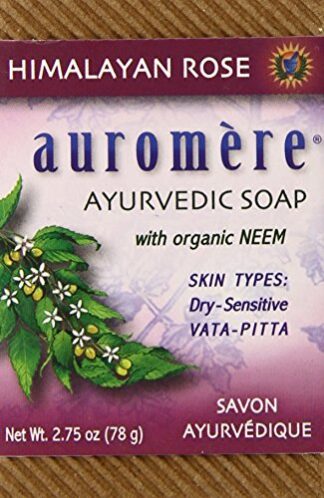 Auromere Himalayan Rose Ayurvedic Bar Soap -- 2.75 oz