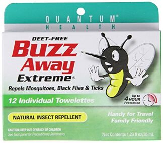 Quantum Buzz Away Extreme Towelettes -- 12 Towelettes
