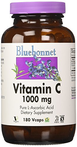 Bluebonnet Vitamin C 1000 mg -- 180 Veggie Caps