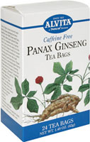 Alvita Panax Ginseng Tea Bags -- 24 Tea Bags