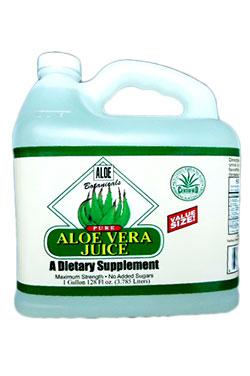 Aloe Organics Organic Aloe Vera Juice Filet Cut– 128 oz