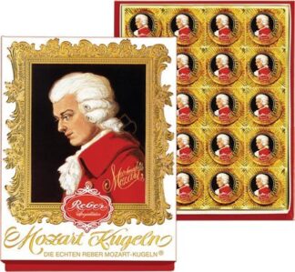 Reber Mozart Kugeln 20 Piece Portrait – 400g