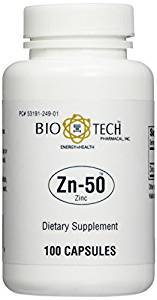 Bio-Tech Pharmacal Zn-50 -- 100 Capsules