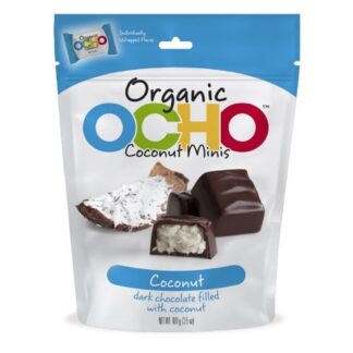 OCHO Candy Organic Coconut Chocolate Minis Pouch -- 3.5 oz.