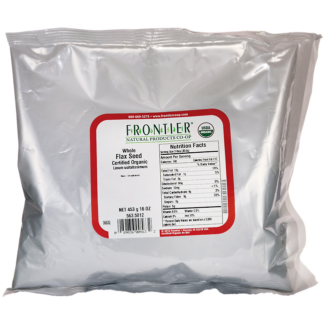 Frontier Certified Organic Flax Seed Whole -- 1 lb
