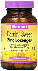 BlueBonnet Earthsweet Zinc Lozenges Orange -- 60 Lozenges