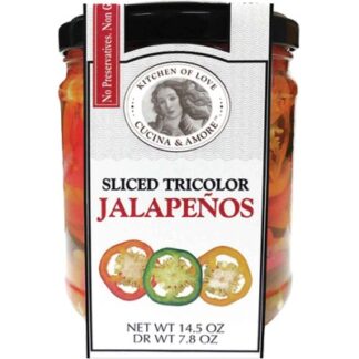 Cucina & Amore Three Colored Jalapenos – 14.5 oz