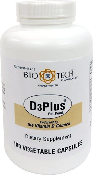 Bio-Tech Pharmacal D3 Plus -- 180 Capsules