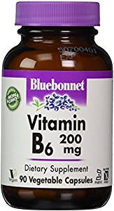 Bluebonnet Vitamin B-6 200 mg – 90 Vegetable Capsules