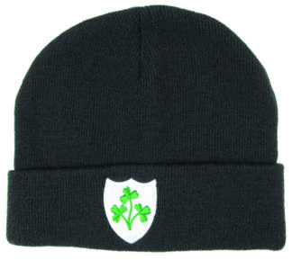 Rugby Shamrock Ski Hat BLACK SHRS