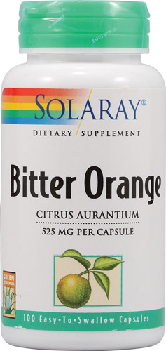 Solaray Bitter Orange 525 mg -- 100 Capsules