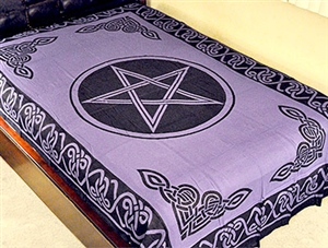 Pentacle Tapestry (Purple) - 72"X108"