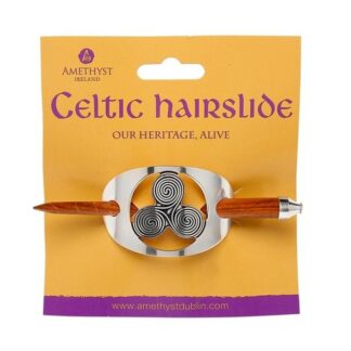 Amethyst Dublin Small Newgrange Spiral Hairslide