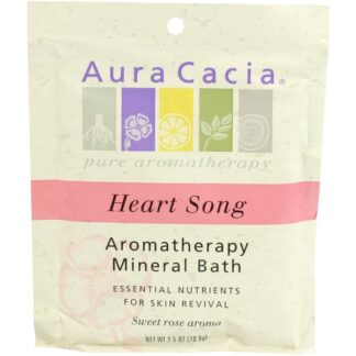 Aura Cacia Heart Song Aromatherapy Mineral Bath -- 2.5 oz