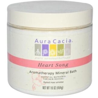Aura Cacia Heart Song Aromatherapy Mineral Bath – 16 oz